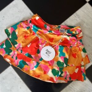 NWT PRINCESS POLLY VIVIENE SARONG MINI SKIRT FLORAL US 2/ AU 6